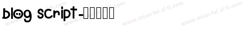 blog script字体转换